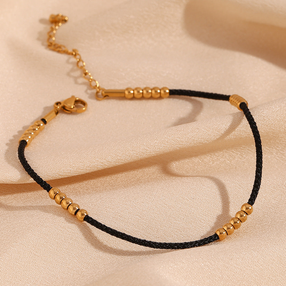 Noir Elegance Anklet
