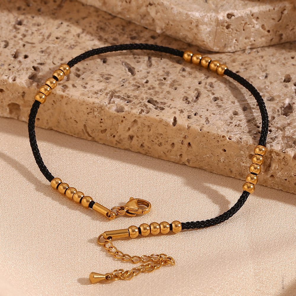 Noir Elegance Anklet
