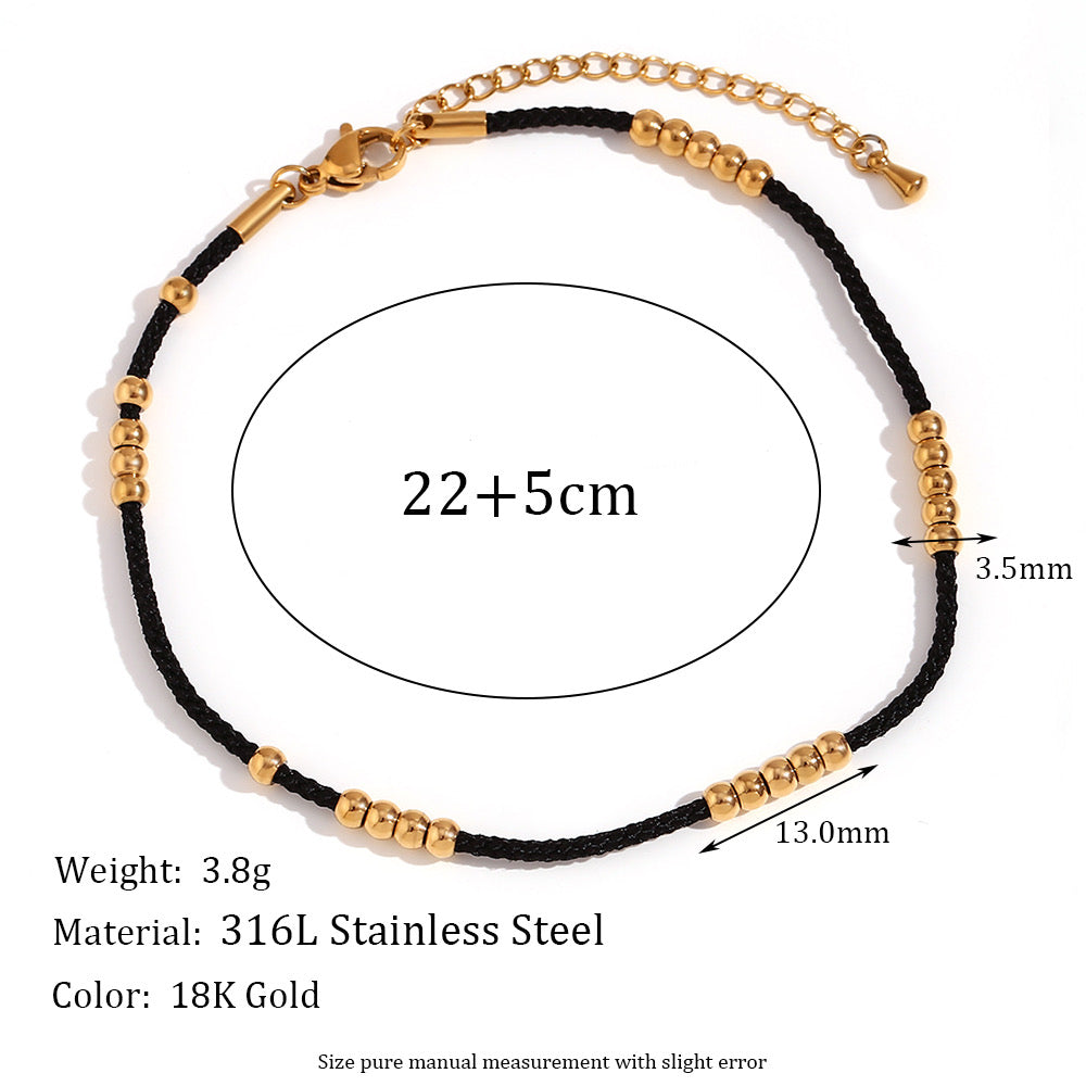 Noir Elegance Anklet