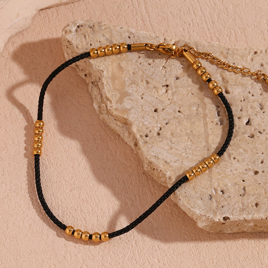 Noir Elegance Anklet