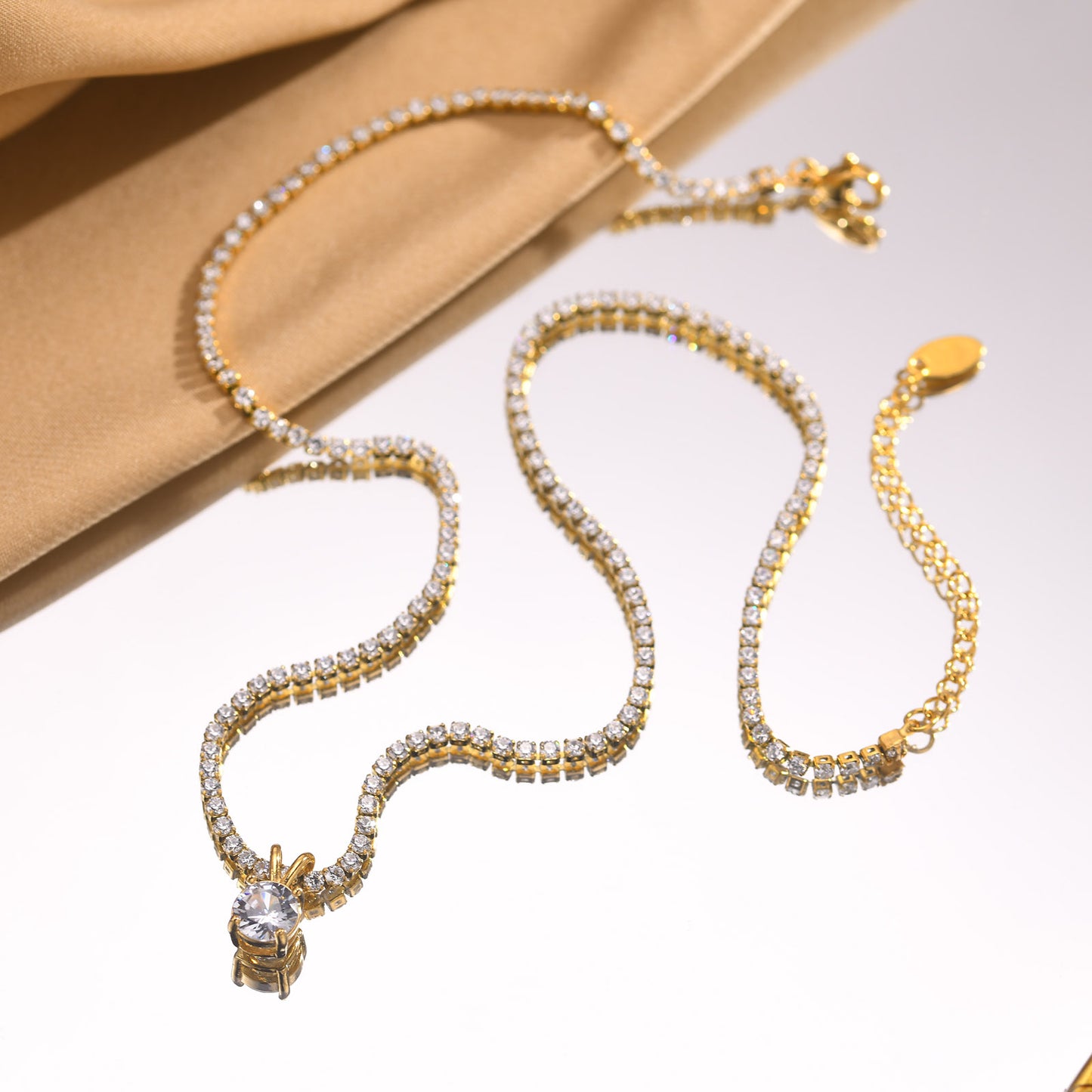 Amoré Diamond Drop Necklace
