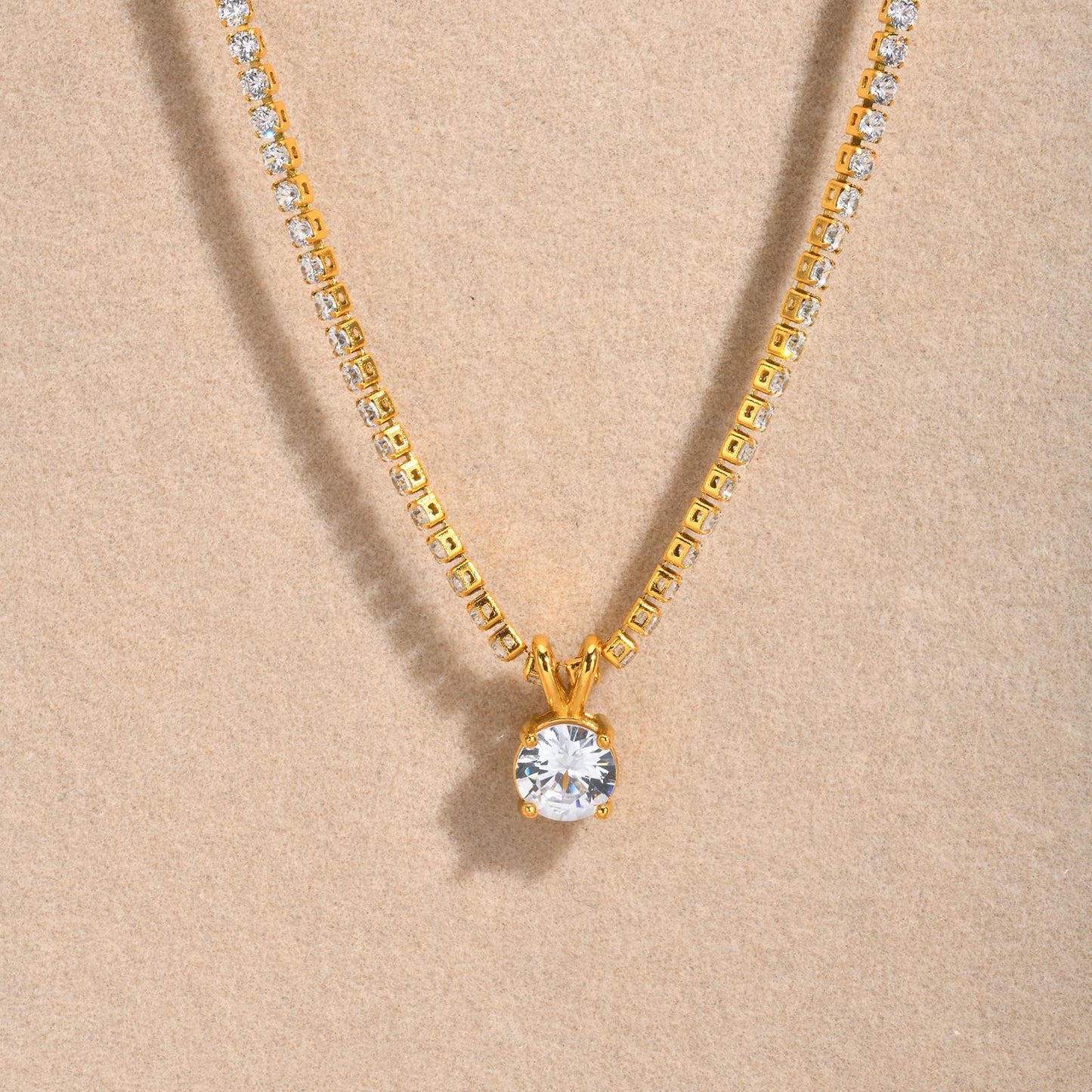 Amoré Diamond Drop Necklace