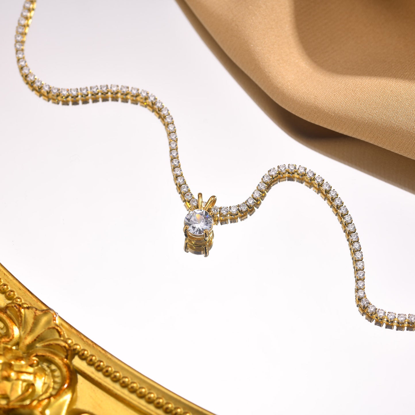 Amoré Diamond Drop Necklace