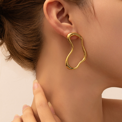 Golden Curve Earrings