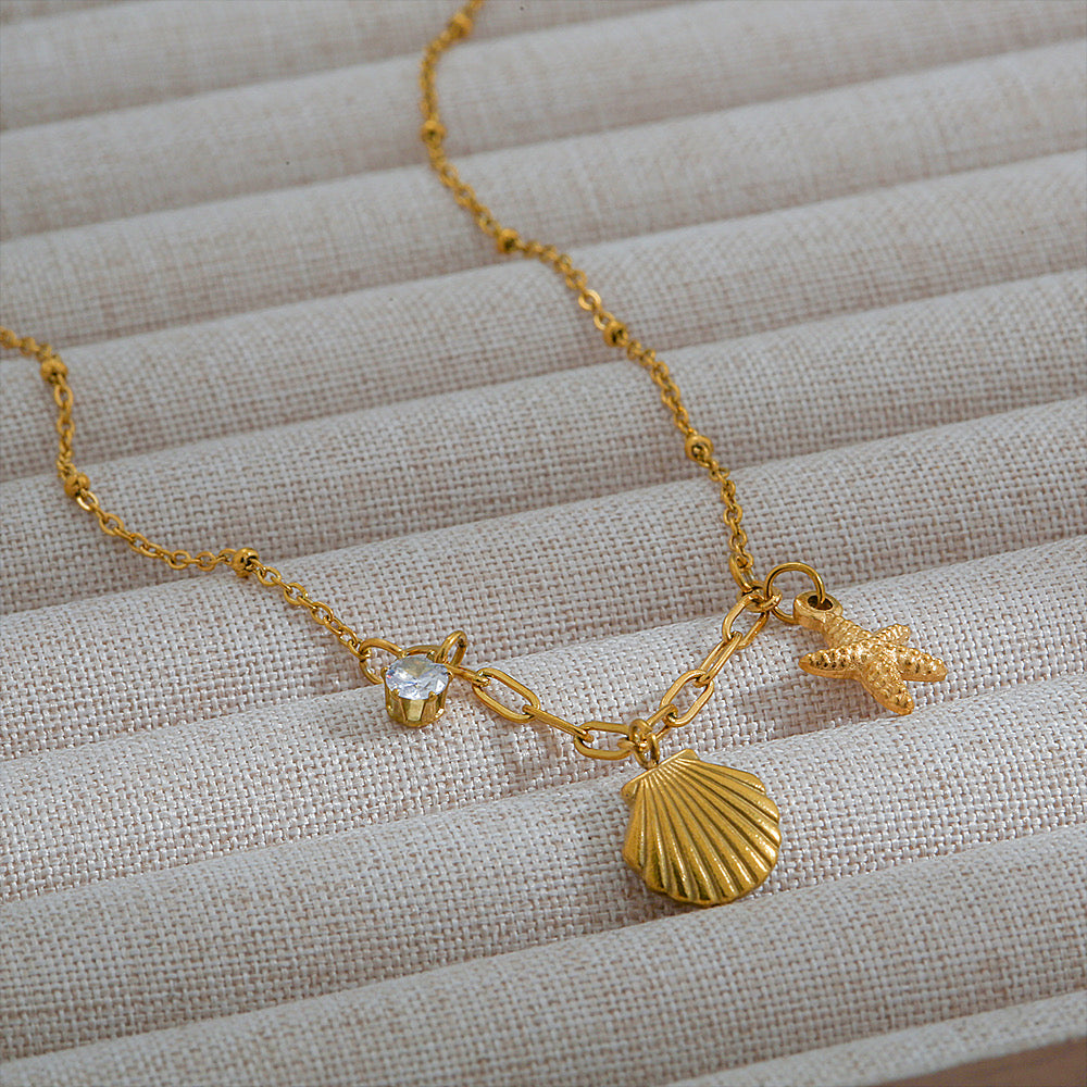 Jasmine Starfish Necklace