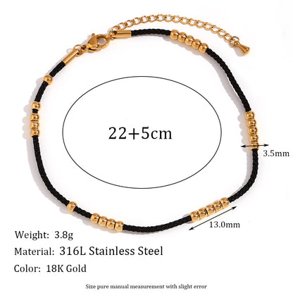 Noir Elegance Anklet