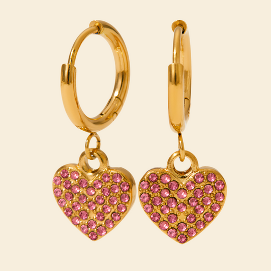 Ruby Heart Huggies