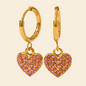 Ruby Heart Huggies