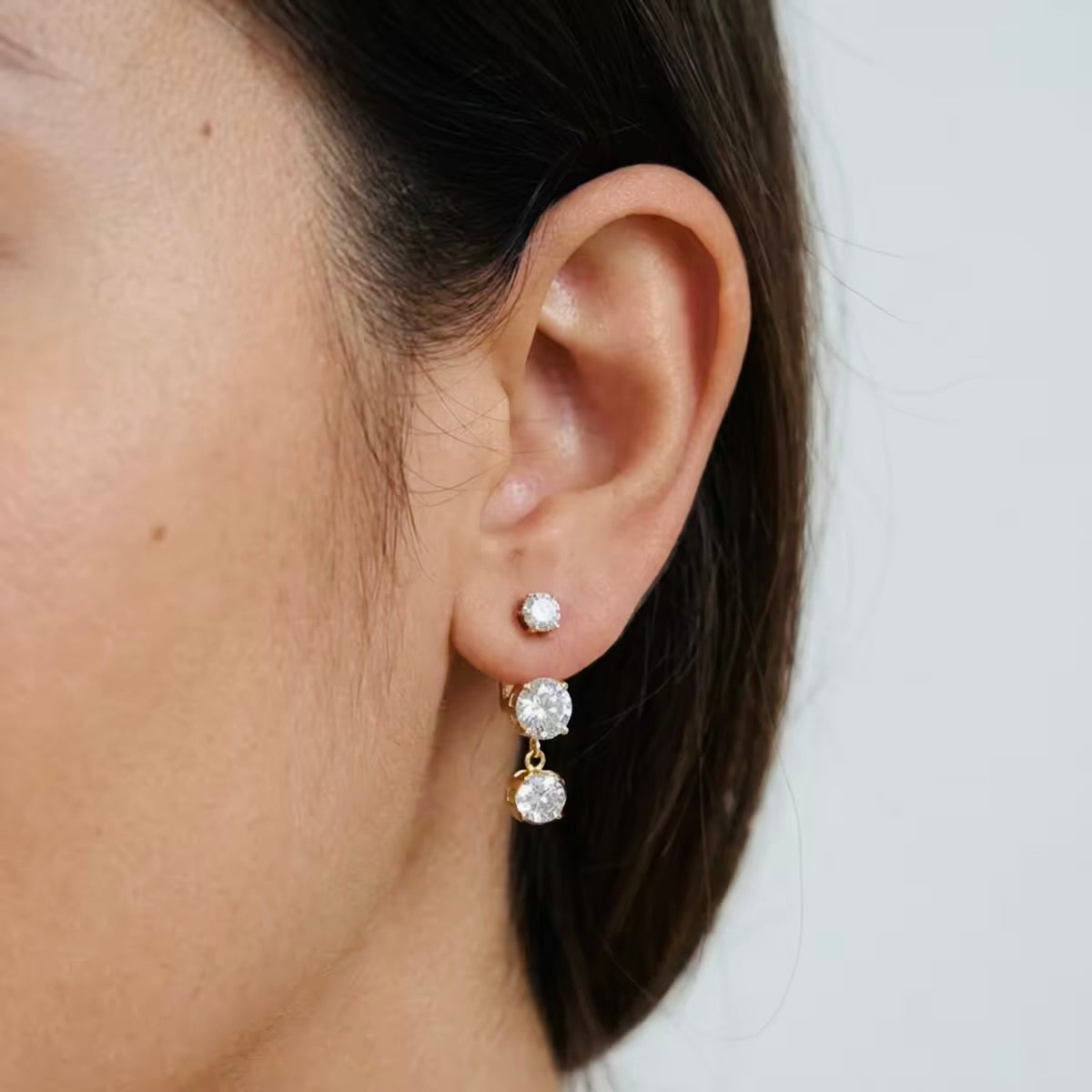 Diana 2 in 1 Earrings