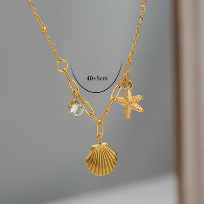 Jasmine Starfish Necklace