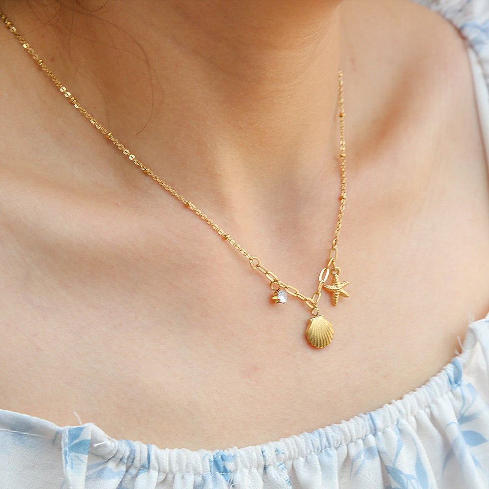 Jasmine Starfish Necklace