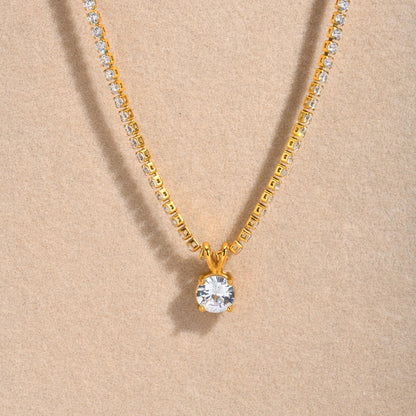 Amoré Diamond Drop Necklace