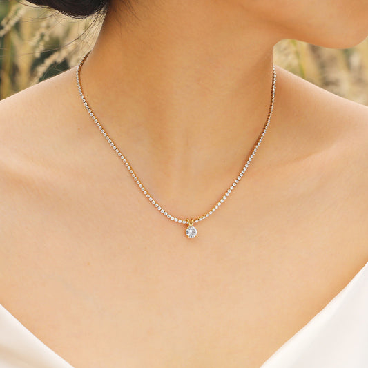 Amoré Diamond Drop Necklace